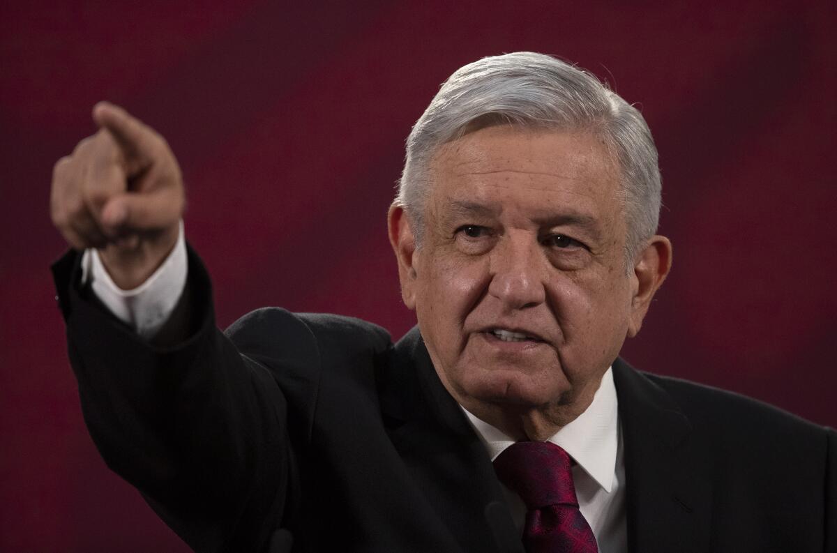 Mexico's President Andres Manuel Lopez Obrador.