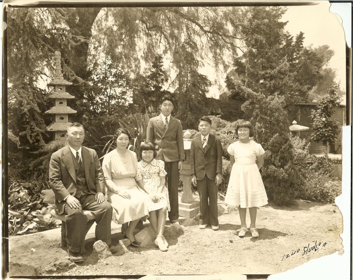 Fred and Mitoko Yoshimura with their four children.