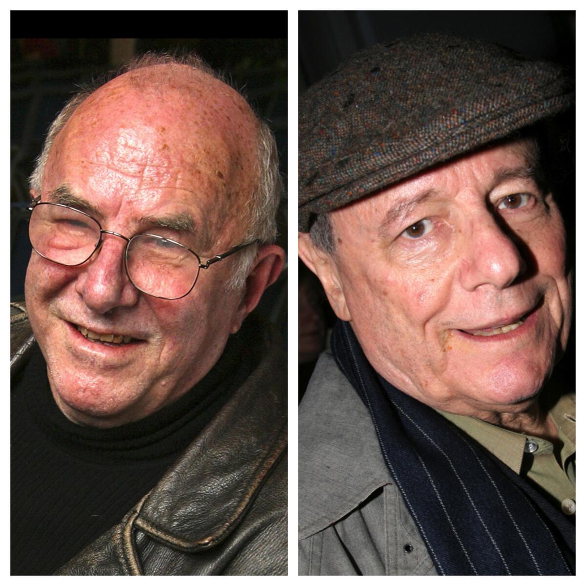 Clive James, left, and John Simon. Both critics died in 2019