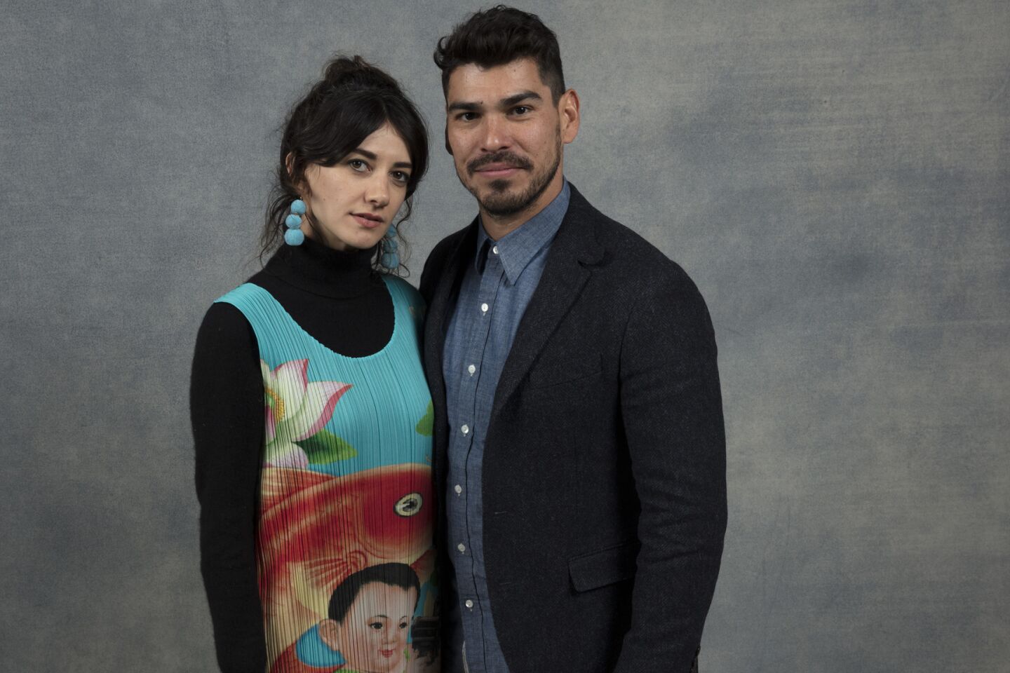 Actress Sheila Vand, and actor Raul Castillo, from the film, "We The Animals," photographed in the L.A. Times Studio at Chase Sapphire on Main, during the Sundance Film Festival in Park City, Utah, Jan. 20, 2018.