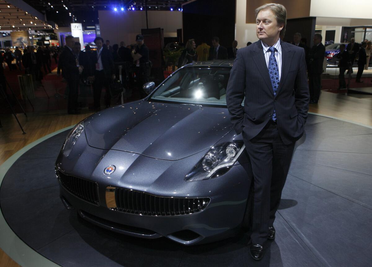 Henrik Fisker, at the 2009 Detroit auto show, quit as executive chairman of Fisker Automotive amid a dispute with management.