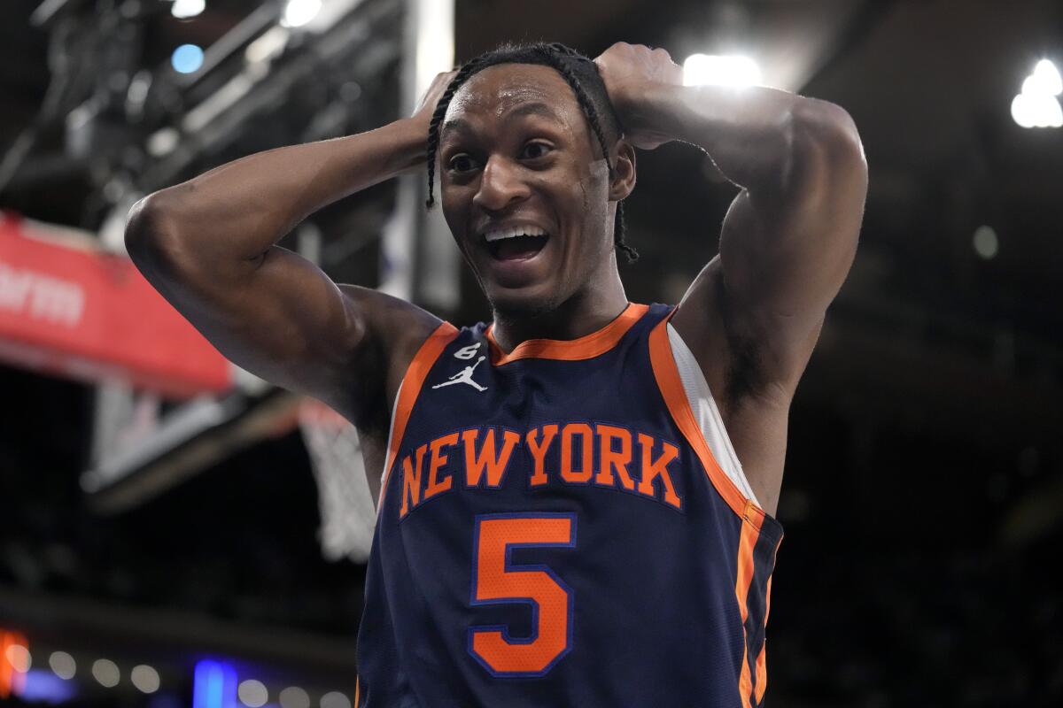 Knicks guard Immanuel Quickley 'doubtful' to play in Game 6