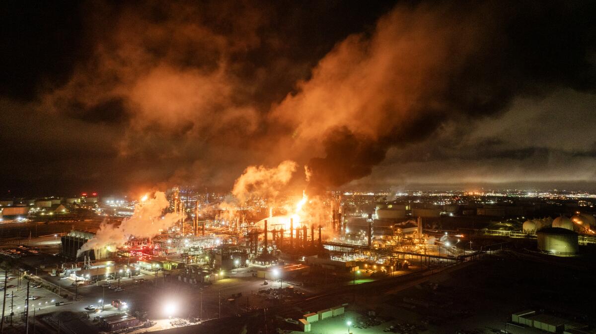 Massive Fire, Explosion Rock Chevron Refinery in El Segundo