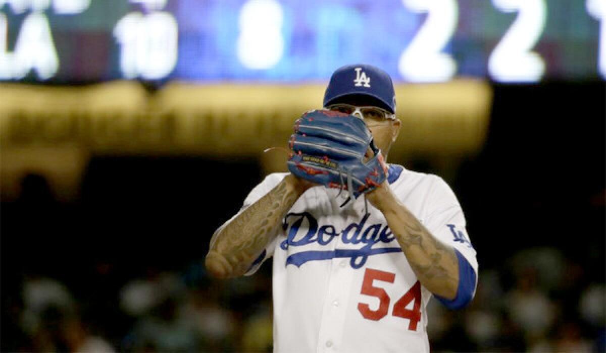 Reliever Ronald Belisario became a free agent Monday after four seasons with the Dodgers.