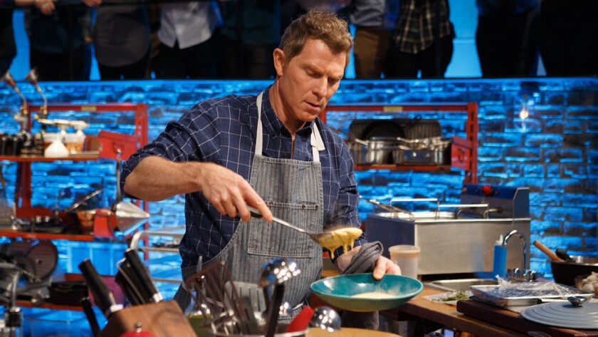 Chef Bobby Flay appears on the Food Network TV series "Beat Bobby Flay."