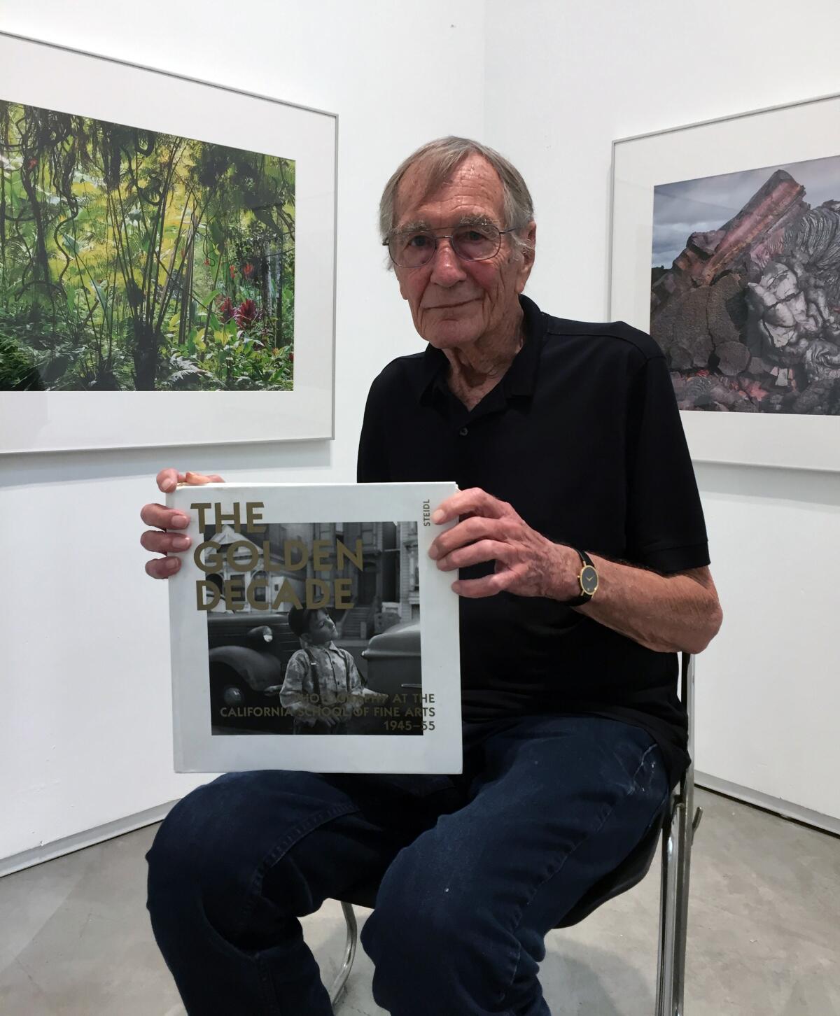 John Upton sits at the Doyle Arts Pavilion at Orange Coast College in Costa Mesa earlier this year.