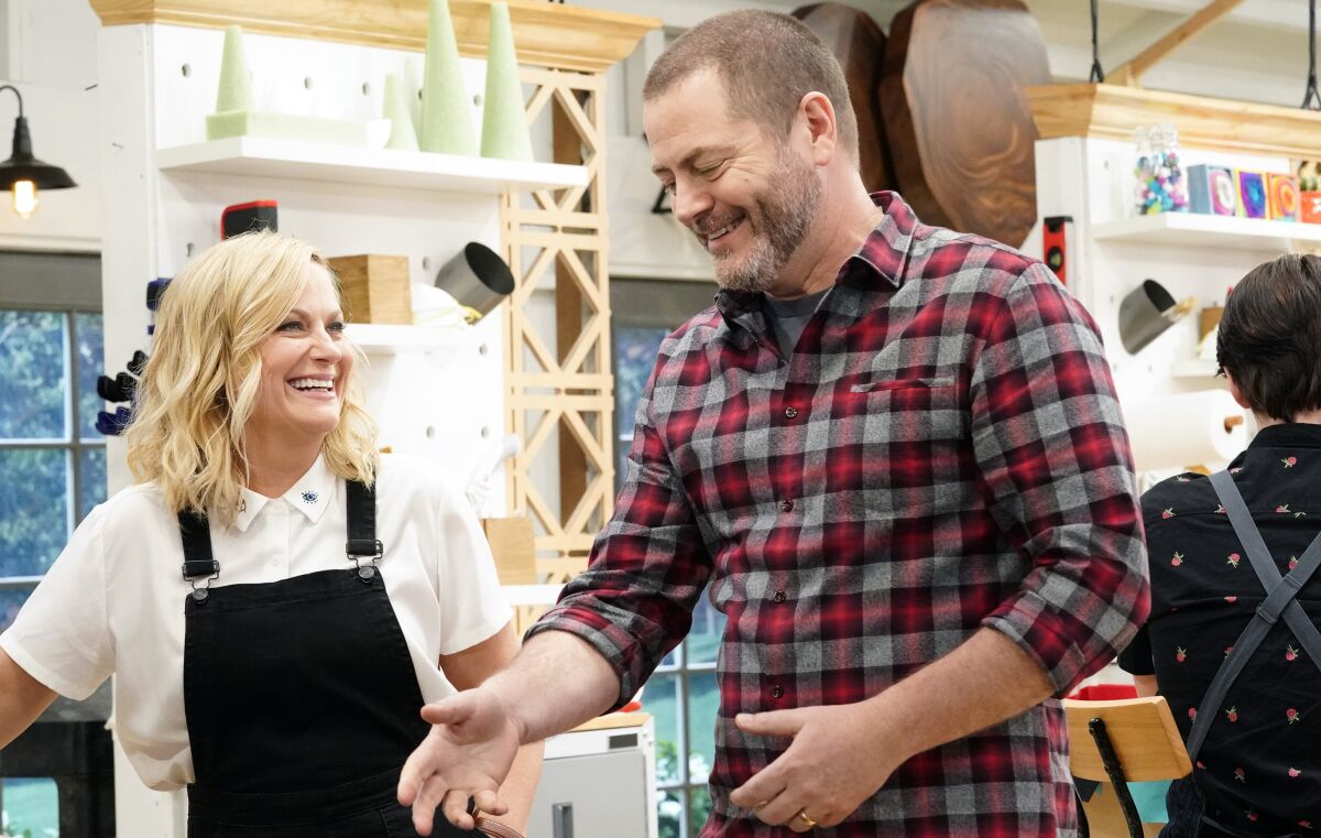 Amy Poehler and Nick Offerman host a new short season of "Making It" on NBC.