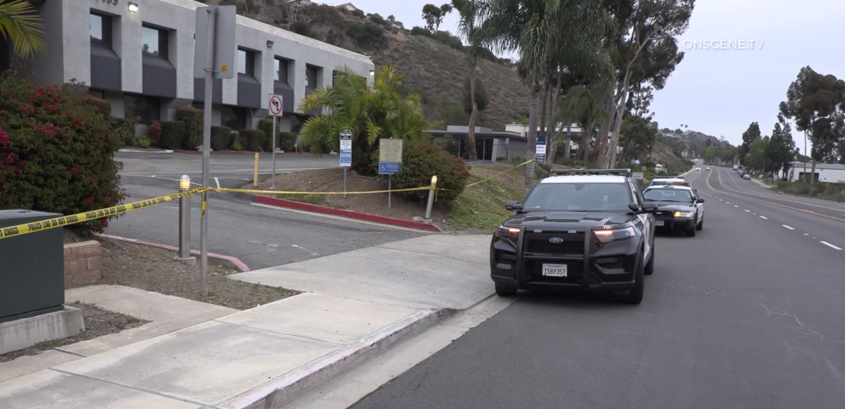 Police were investigating the fatal shooting of a 79-year-old man near a Bay Ho office building.