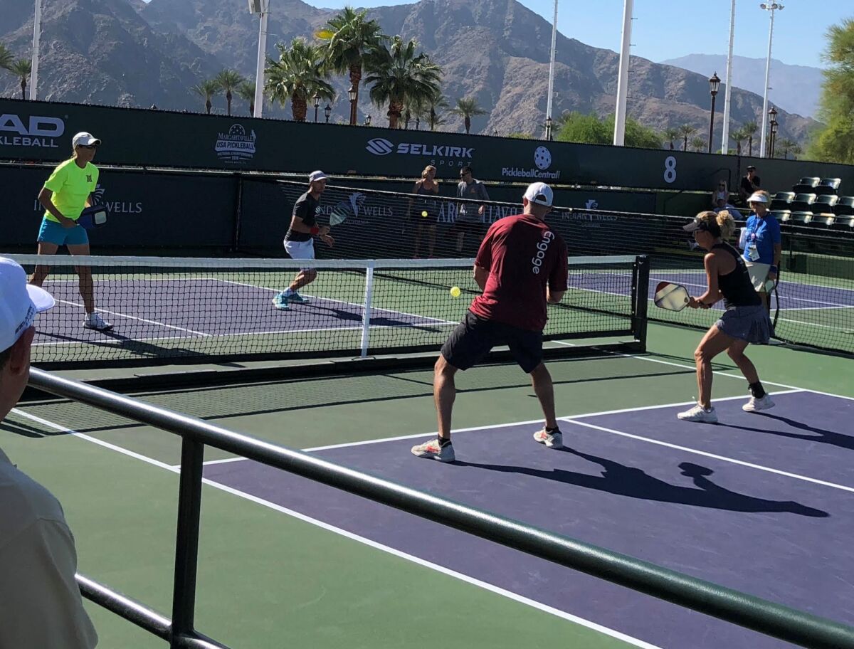 As the popularity of pickleball continues to grow, court space can be hard to find and often involves a wait.