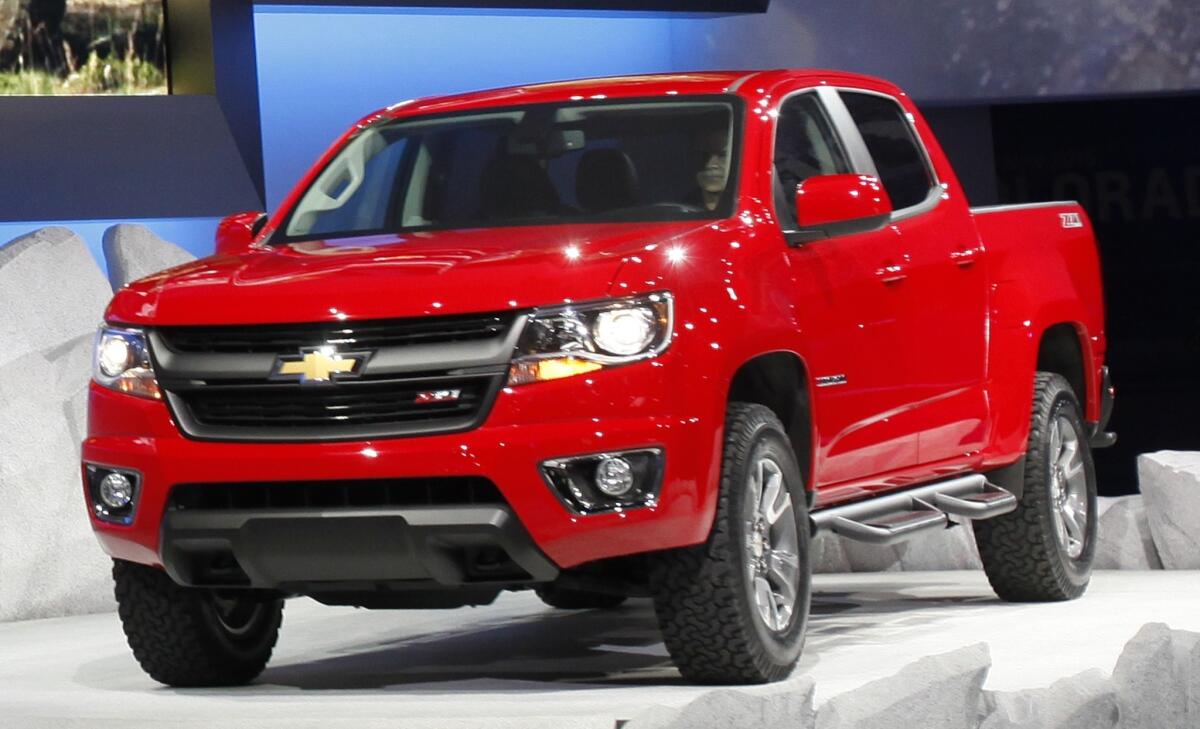 Chevrolet unveils the new Colorado, a mid-size pickup truck.