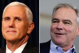 LA 90: Their debate might not matter much, but Mike Pence and Tim Kaine would be key White House players