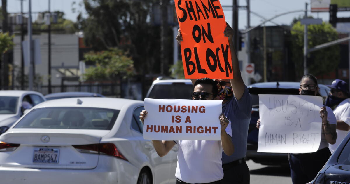 High Rent Protests Rent debt relief from tenants rights settlement - Los Angeles Times