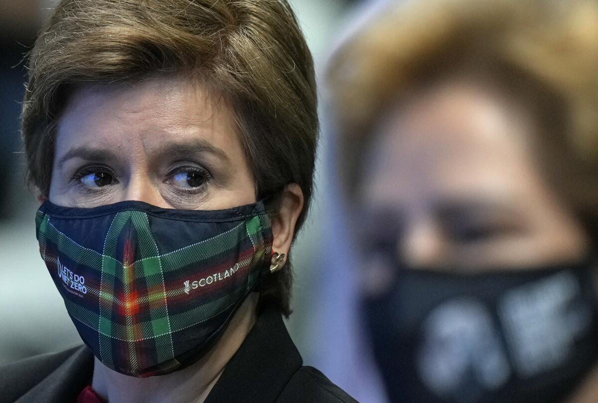 La primera ministra de Escocia, Nicola Sturgeon, en la cumbre de Naciones Unidas