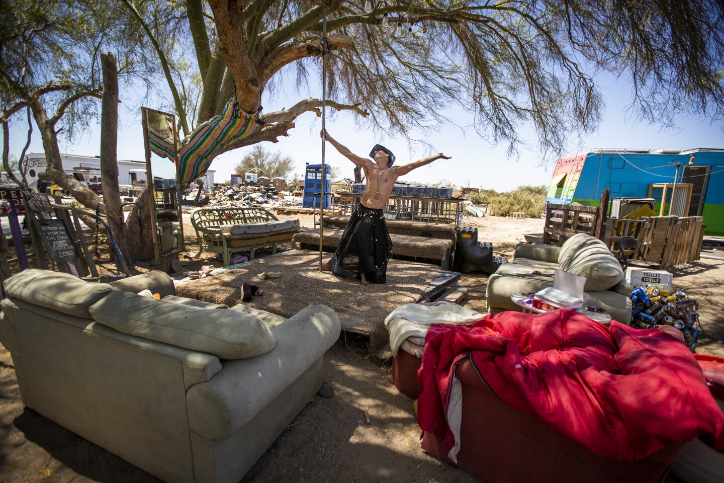 No escaping COVID19, even at California's remote Slab City Los