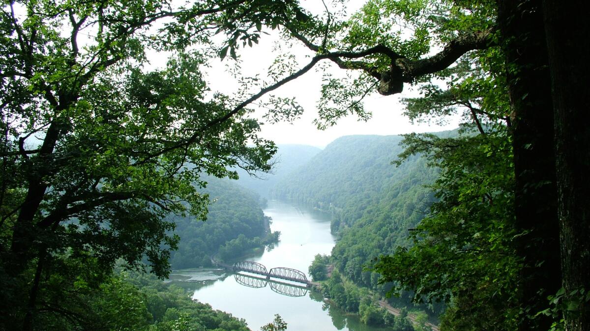 A bridge in West Virginia, in Appalachia