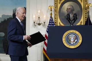 President Joe Biden arrives to speak in the Diplomatic Reception Room of the White House, Tuesday, Feb. 8, 2024, in Washington. (AP Photo/Evan Vucci)