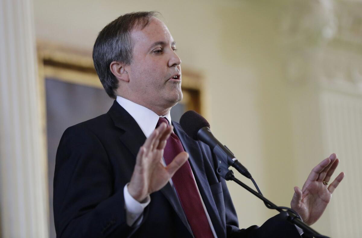 Texas Atty. Gen. Ken Paxton.