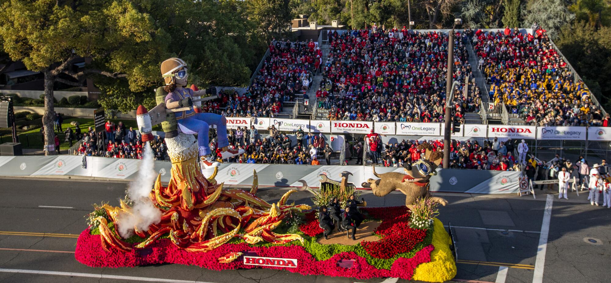 The Honda float.