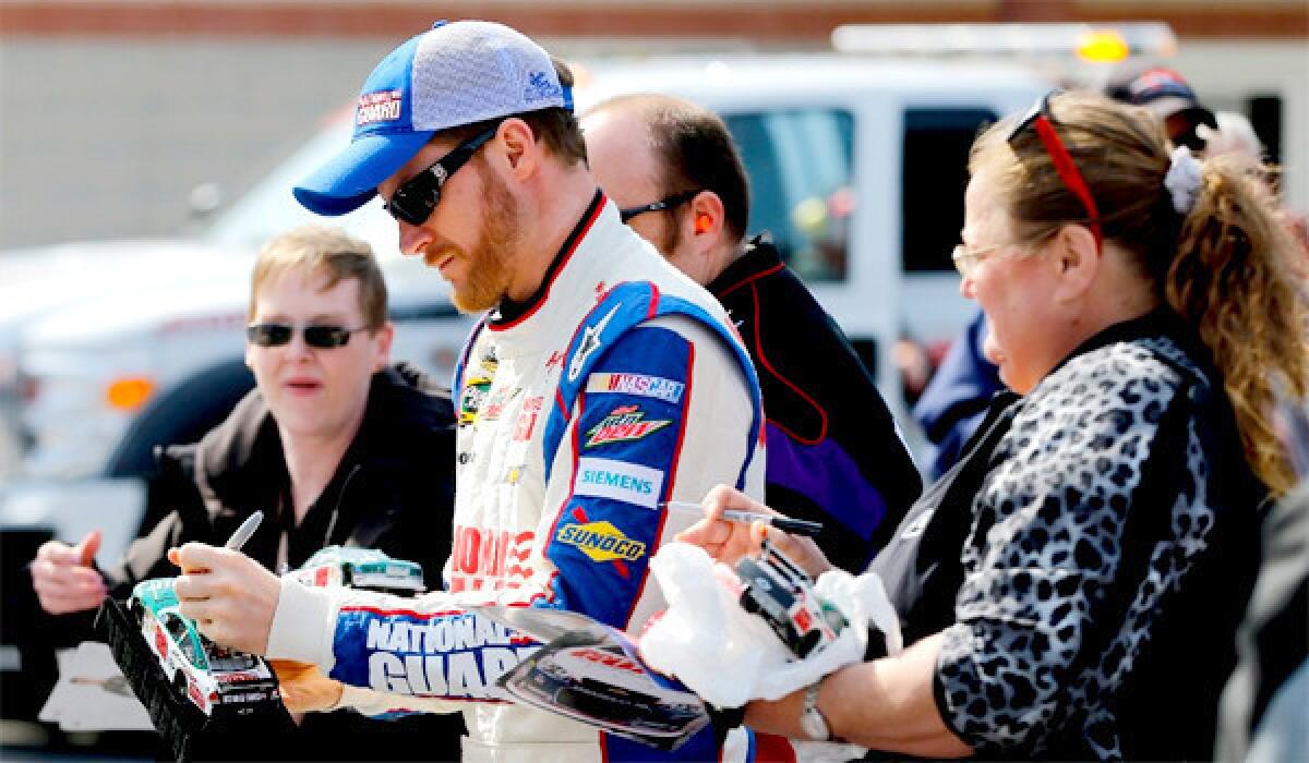 Dale Earnhardt is currently second in the NASCAR Sprint Cup Series standings behind Brad Keselowski.