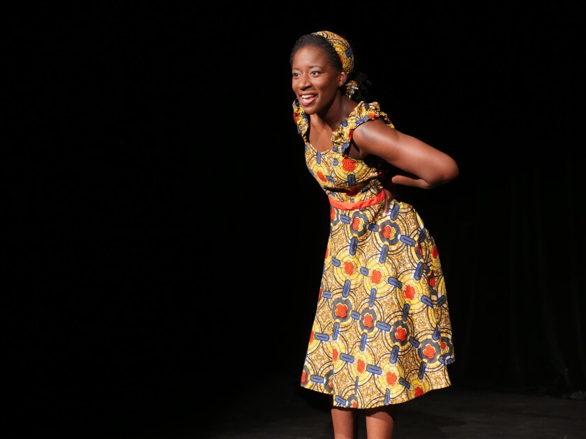 Bibi Mama wrote, co-directed and starred in her play "The Mango Tree" at Moxie Theatre.