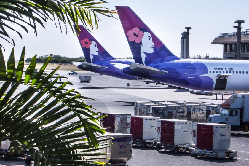 Hawaiian Airlines Boeing 767 Honolulu Airport Hawaii USA. (Photo by: Andrew Woodley/Universal Images Group via Getty Images)