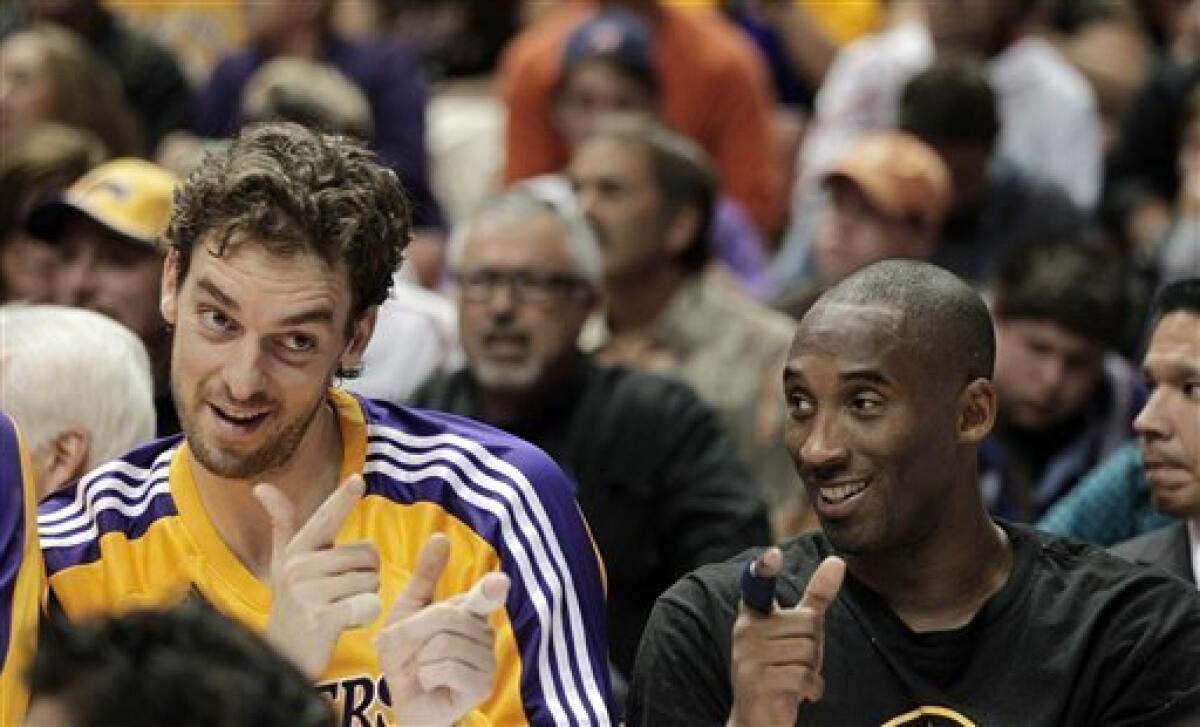 Kobe criticizes Lakers about potential Gasol trade - The San Diego  Union-Tribune