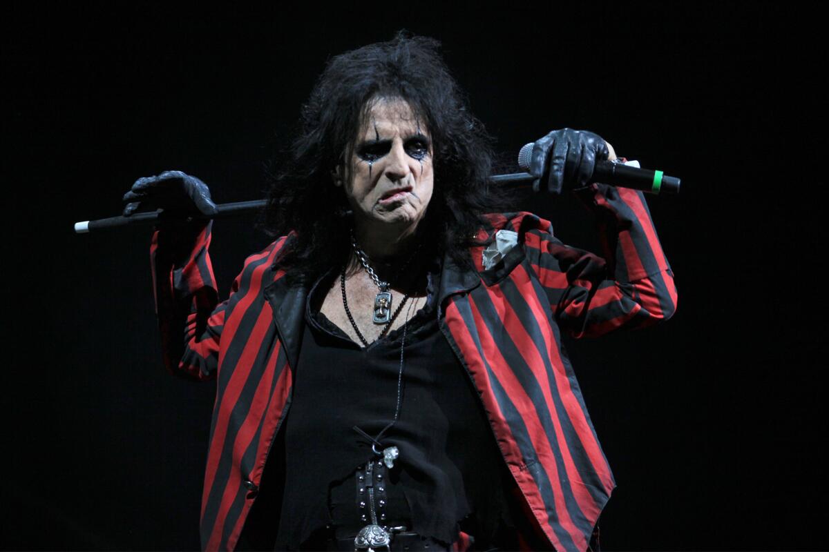 Alice Cooper, 65, the original shock-rocker, performs at Segerstrom Center for the Arts in Costa Mesa on Tuesday.