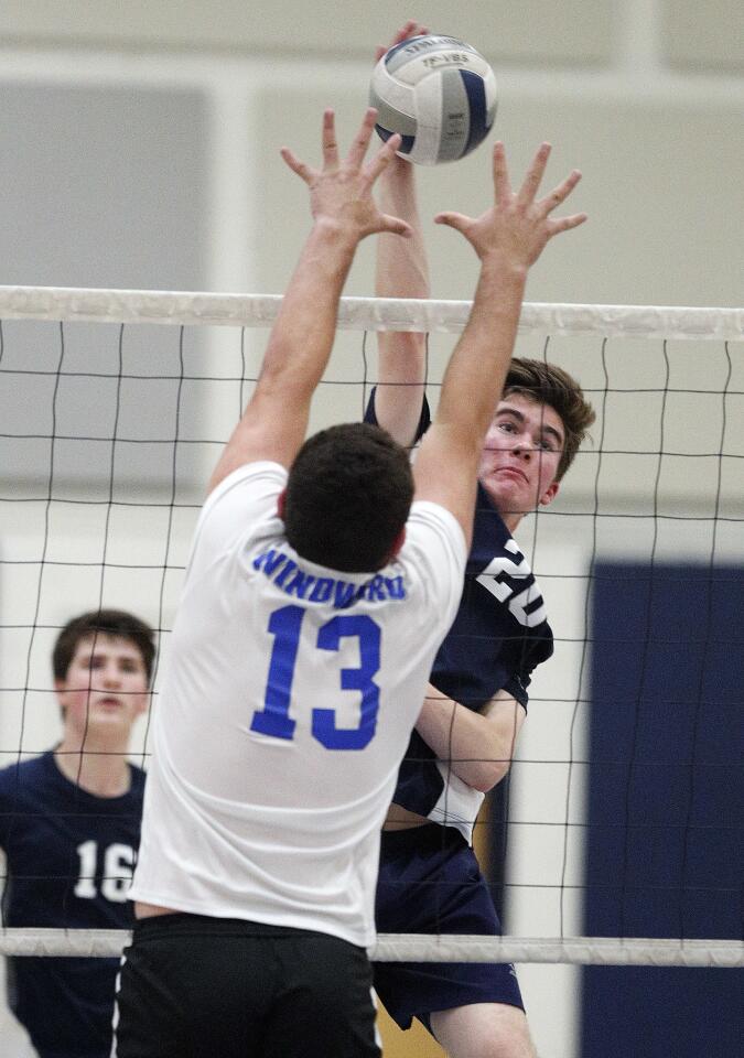 Photo Gallery: Flintridge Prep vs. Windward in CIF Southern Section Division IV semifinal boys’ volleyball match