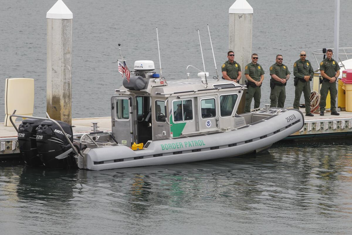 A 25-foot SAFE boat that will be used by the U.S. Border Patrol's new San Diego Marine Unit