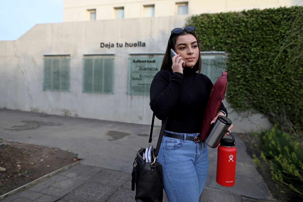 Rebeca Yañez, 20, of Chula Vista, is a U.S. citizen who decided to attend CETYS university in Tijuana. CETYS University is a private institution that is specifically targeting U.S. students looking for higher education in the face of steep tuition rates in Southern California.