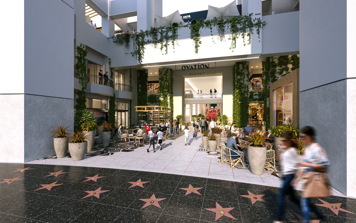 Rendering of the Hollywood & Highland after a $100 million makeover
