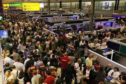 Passengers are delayed at London's Heathrow Airport after the terrorist plot was thwarted by police and security forces.