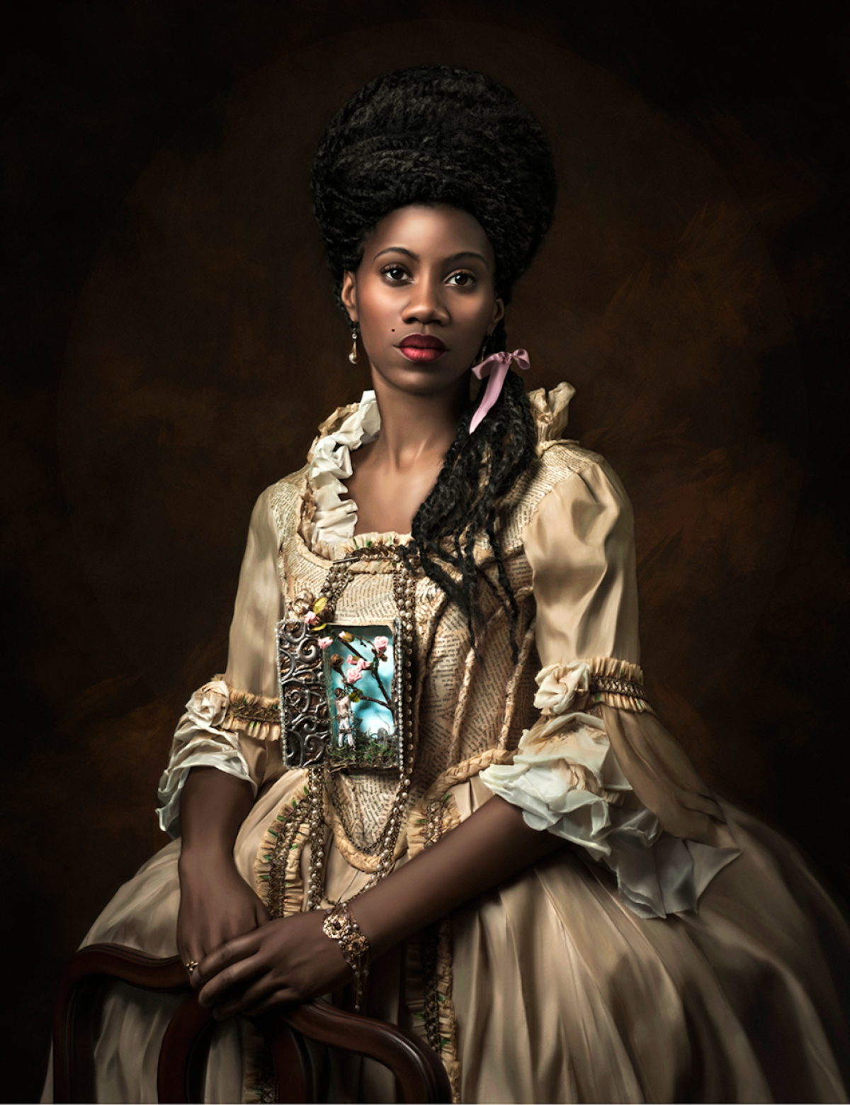 One of Fabiola’s portraits: “Madame Leroy.”