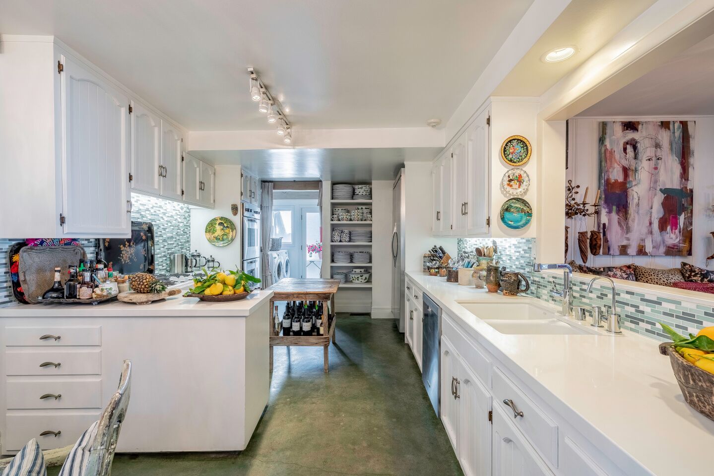 The eat-in kitchen.