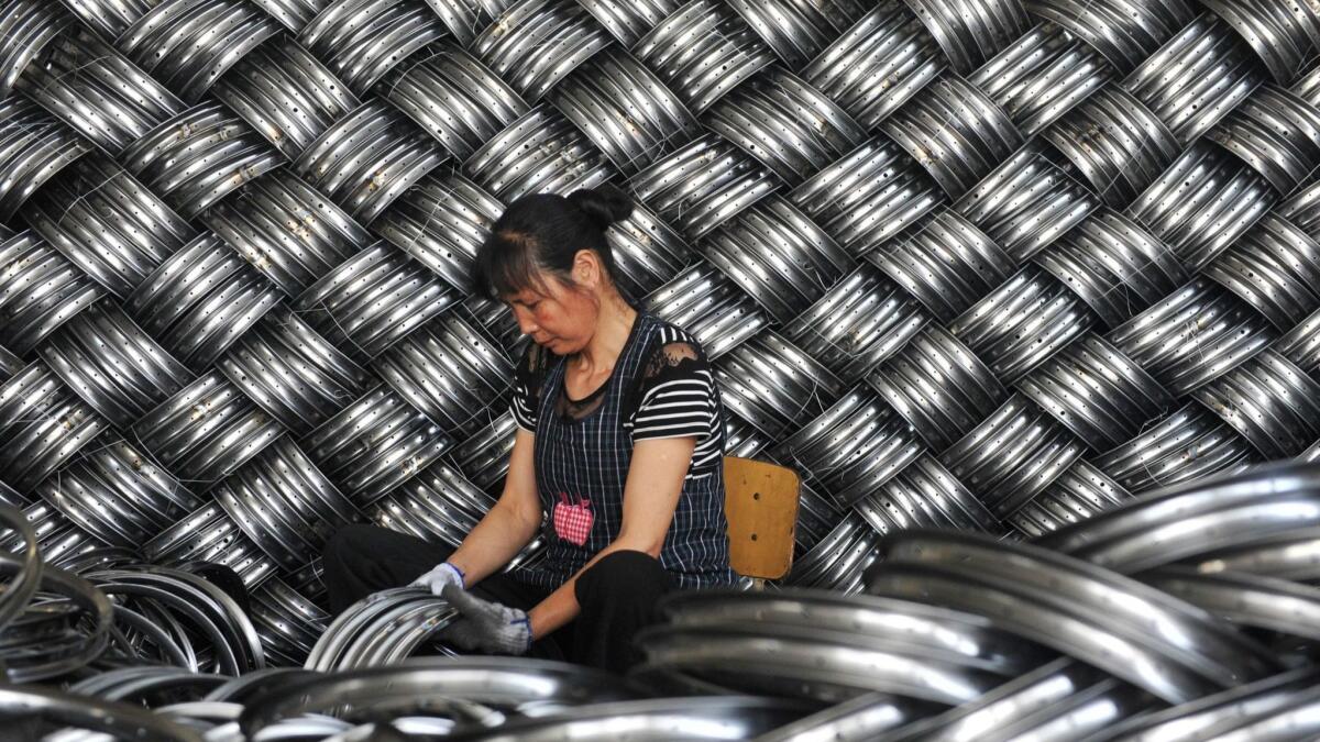 Bosses complain that "spoiled" young Chinese are turning their backs on jobs in factories like this, in Hangzhou eastern China photographed last June.
