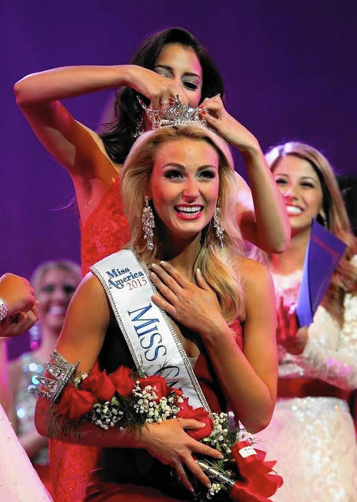 Miss California Bree Morse of Garden Grove will advance to the Miss America pageant Sunday.