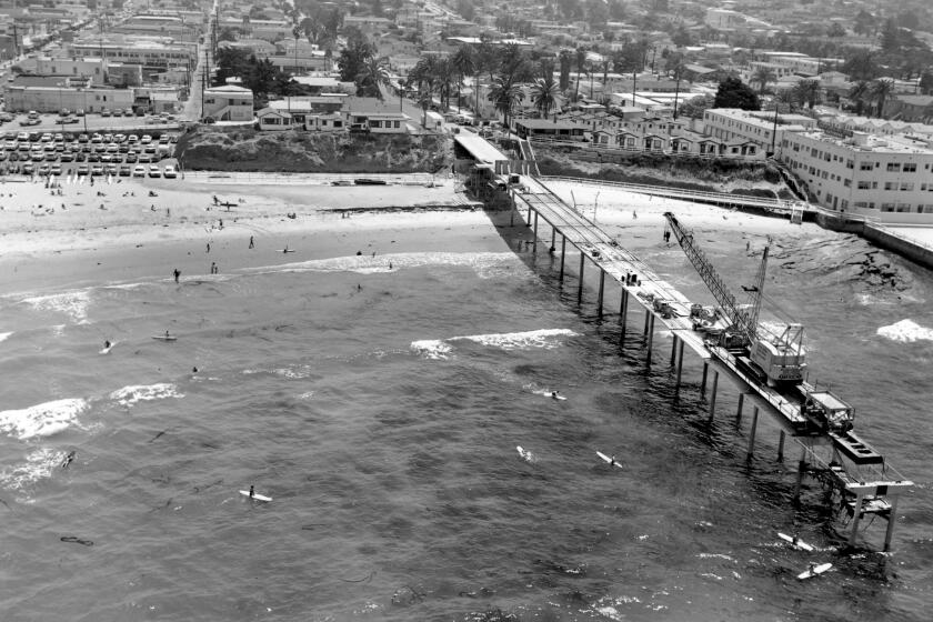 The Ocean Beach Pier being built in 1965.(ONE TIME USE ONLY)