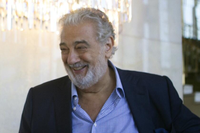 Placido Domingo at the Dorothy Chandler Pavilion in August.