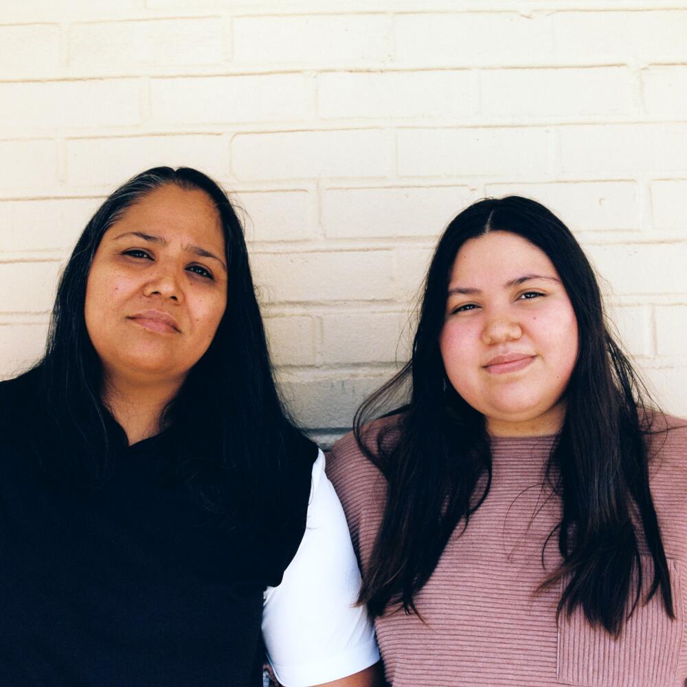 Carmen Hugon, 42, and her daughter, Alejandra Gonzalez, 20