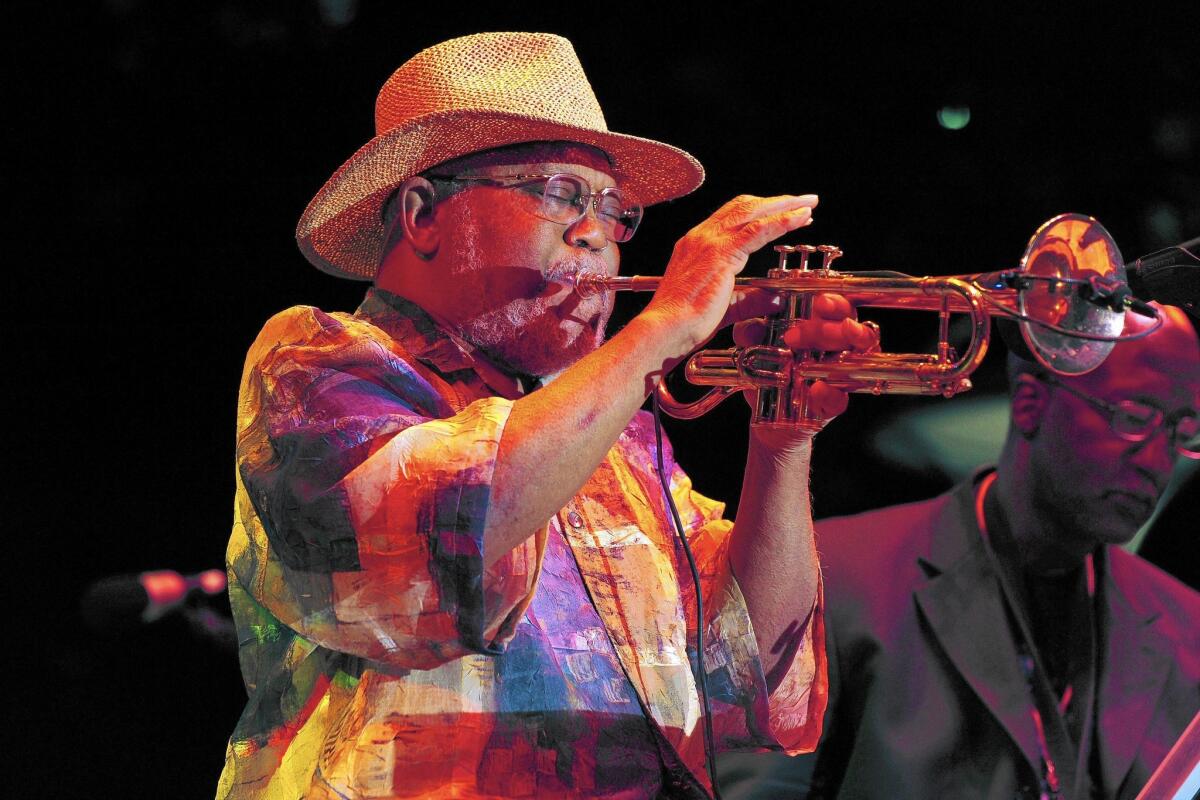 Trumpeter Marcus Belgrave performs at the 33rd annual Detroit Jazz Festival in Detroit in 2012. He remained active on the Detroit and international jazz scenes up until his death.