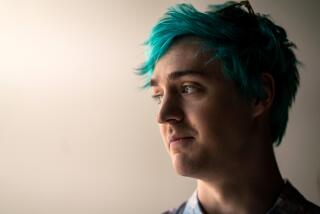 Tyler Blevins known as the immensely popular game streamer "Ninja," films a commercial