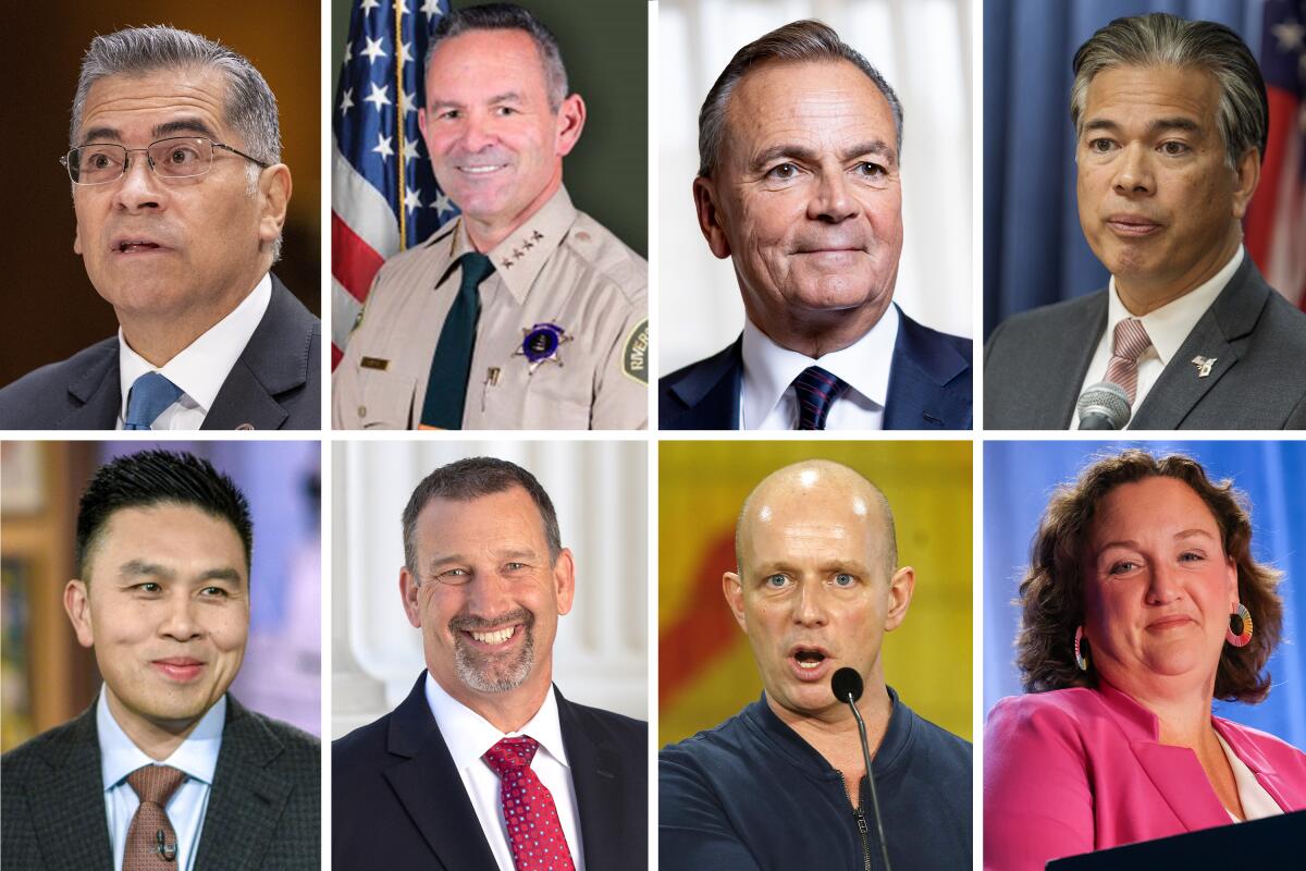 Who is running in 2026 to replace Gavin Newsom as California