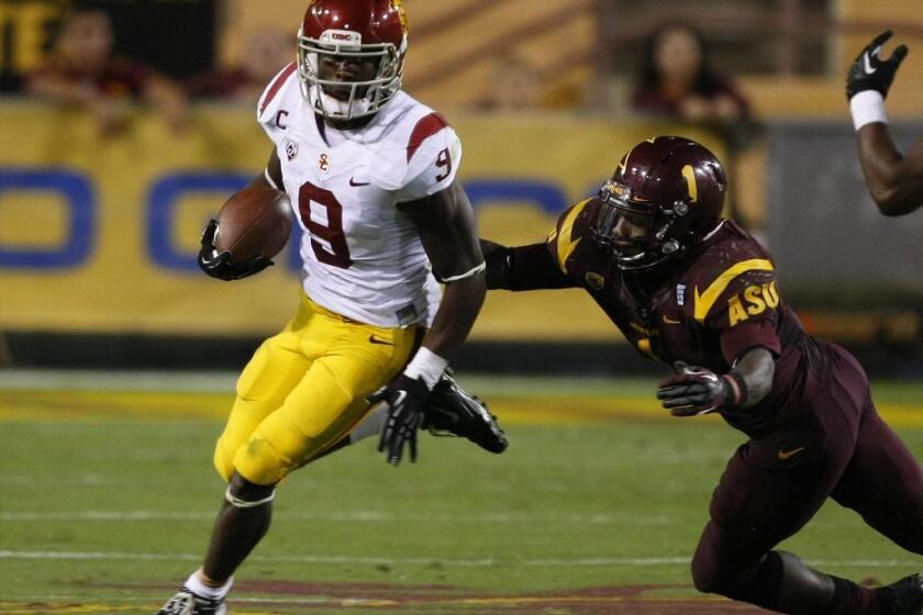 Marqise Lee is questionable for Saturday's game against Notre Dame.