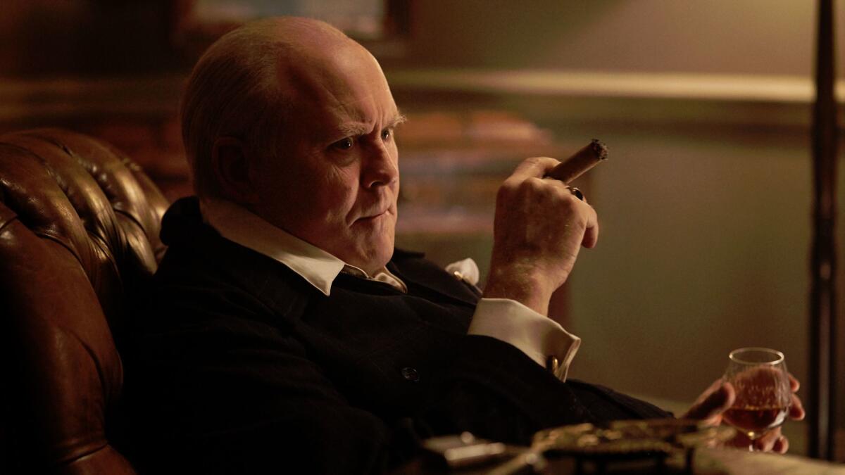 John Lithgow as Winston Churchill in "The Crown." (Robert Viglasky / Netflix)