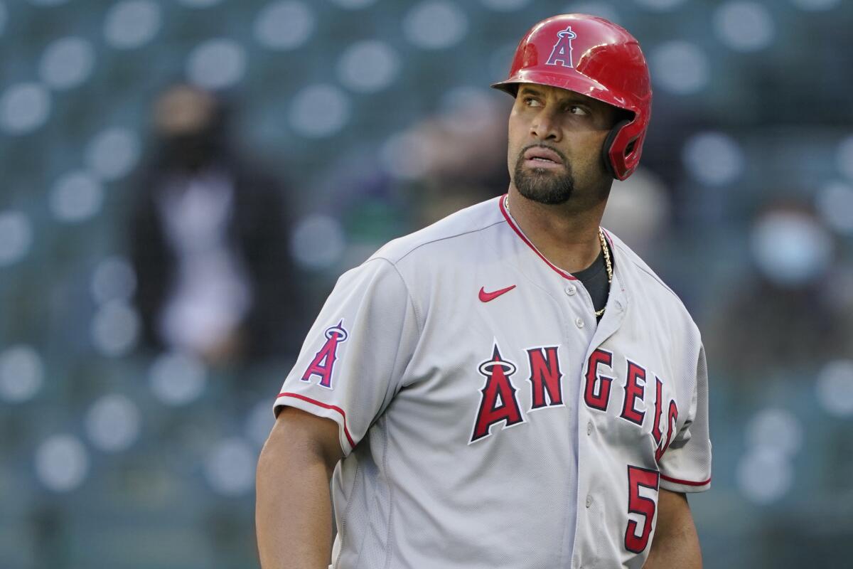 Albert Pujols was released by the Angels on Thursday.