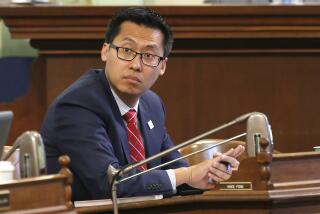 Assemblyman Vince Fong, R-Bakersfield, at the Capitol, Thursday, May 18, 2017, in Sacramento, Calif. (AP Photo/Rich Pedroncelli)