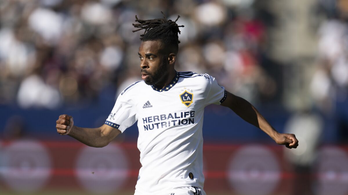 Los Angeles Galaxy defender Raheem Edwards.