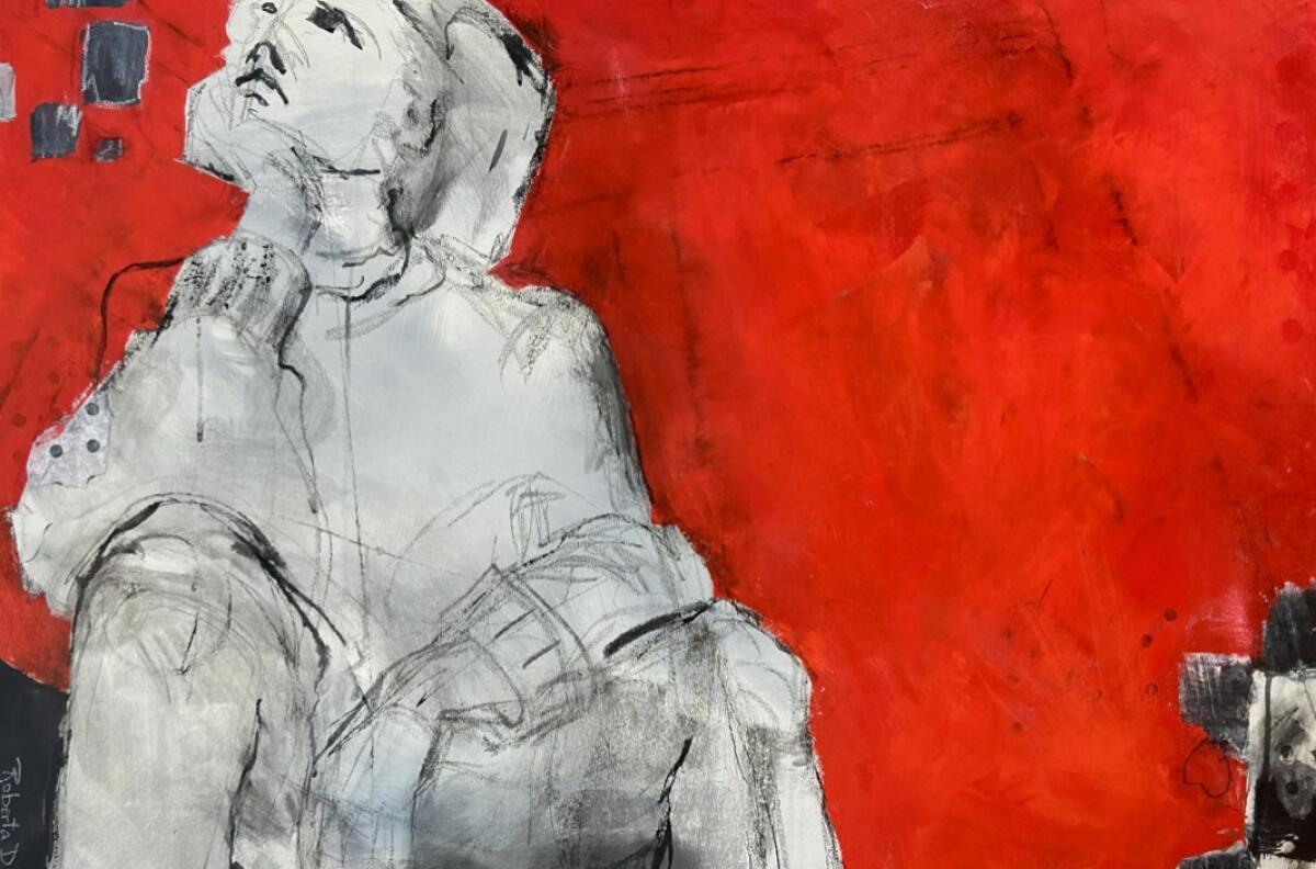 Point Loma artist Roberta Dyer's painting "Ruminating"