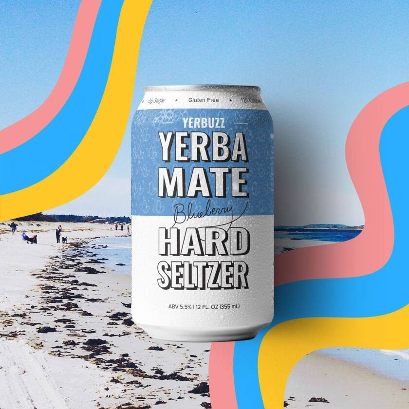 Yerbuzz hard seltzer.