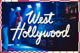 West Hollywood written in typographic style